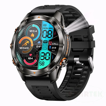 Chytré hodinky Night Falcon – Voděodolné / Svítilna / Baterie 515 mAh / Bluetooth volání