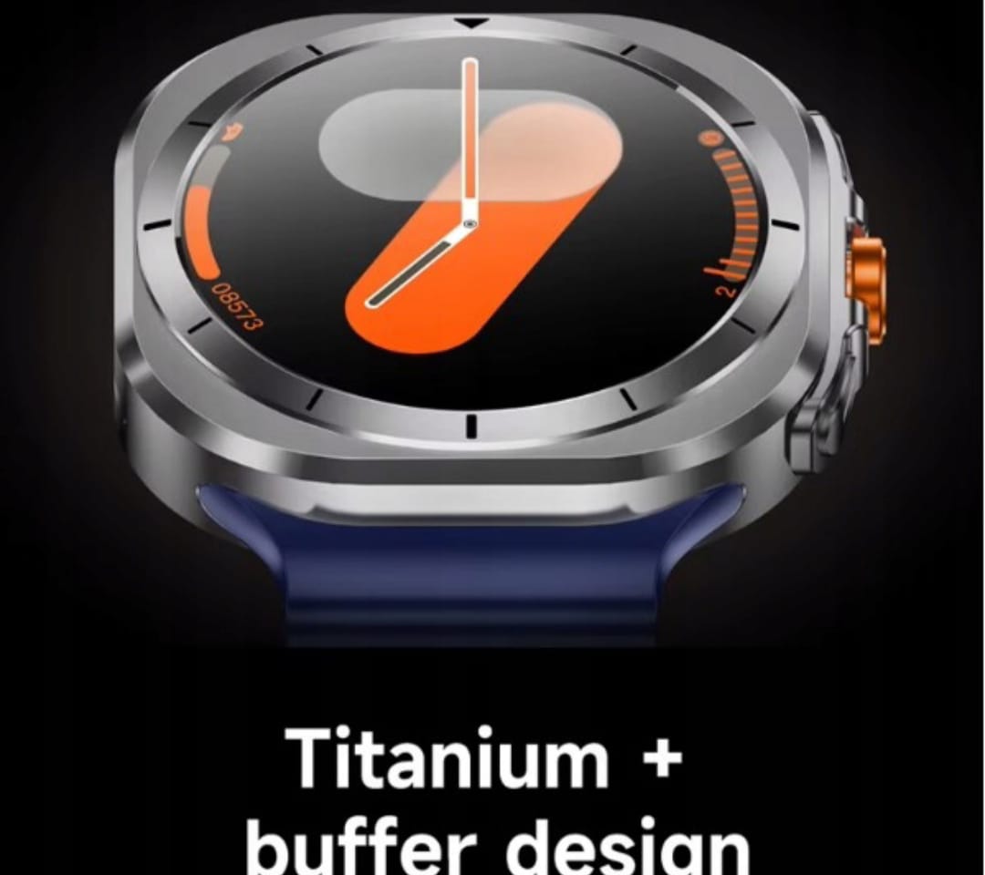 Chytré hodinky  Ultra 777 s AMOLED displejem – oranžové, Bluetooth hovory, 2 řemínky