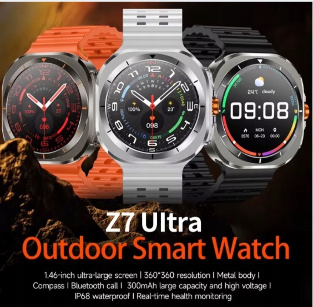 Chytré hodinky 777 Ultra s AMOLED displejem  , Bluetooth hovory, 2 řemínky