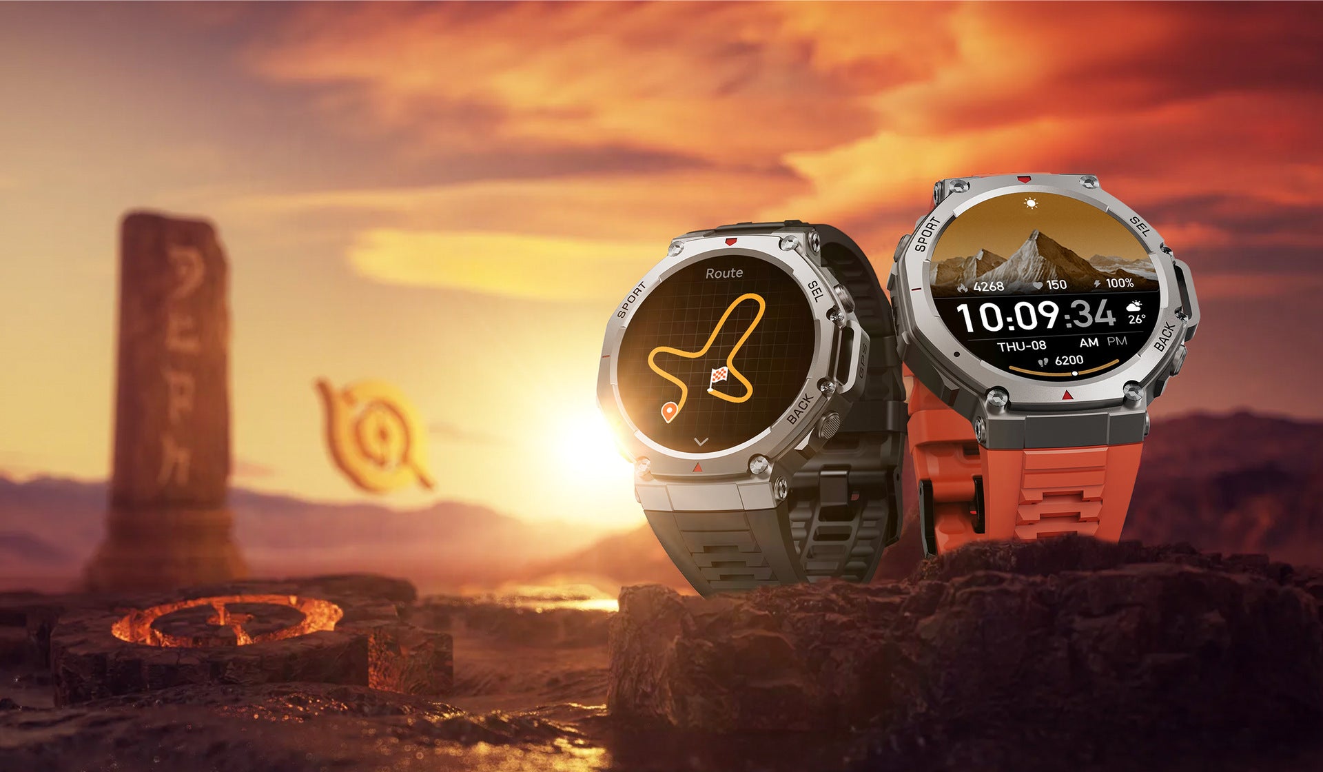 REX – prémiové chytré hodinky s AMOLED, GPS a Bluetooth voláním, 5 ATM