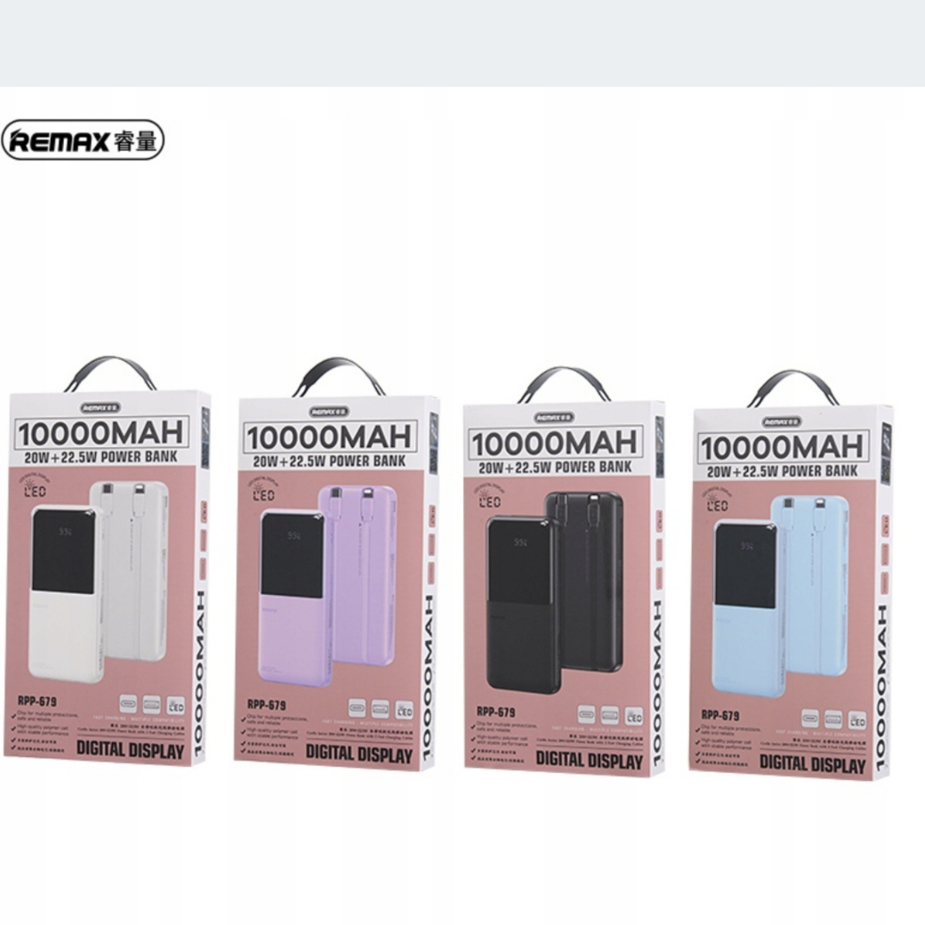Powerbank REMAX 10 000 mAh , rychlé nabíjení PD + QC