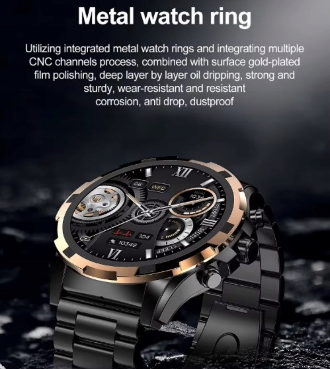 Chytré hodinky  Black  AMOLED – Luxusní business smartwatch