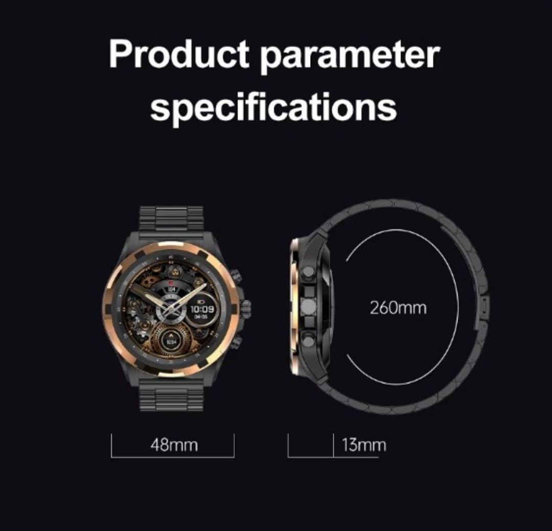Chytré hodinky  Black  AMOLED – Luxusní business smartwatch