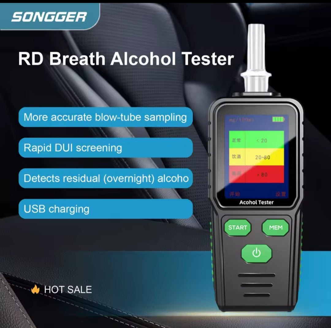 Digitální alkohol tester – přesný tester střízlivosti s hlasovými pokyny