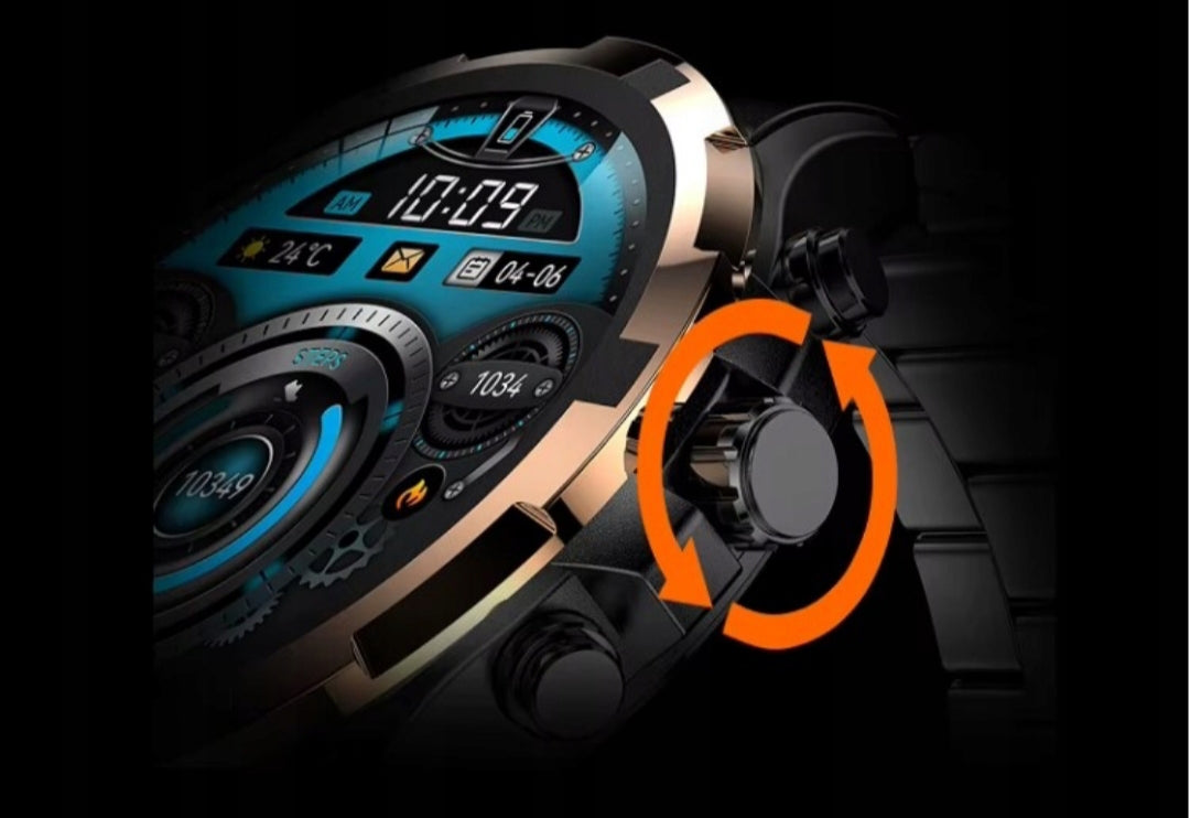 Chytré hodinky  Black  AMOLED – Luxusní business smartwatch