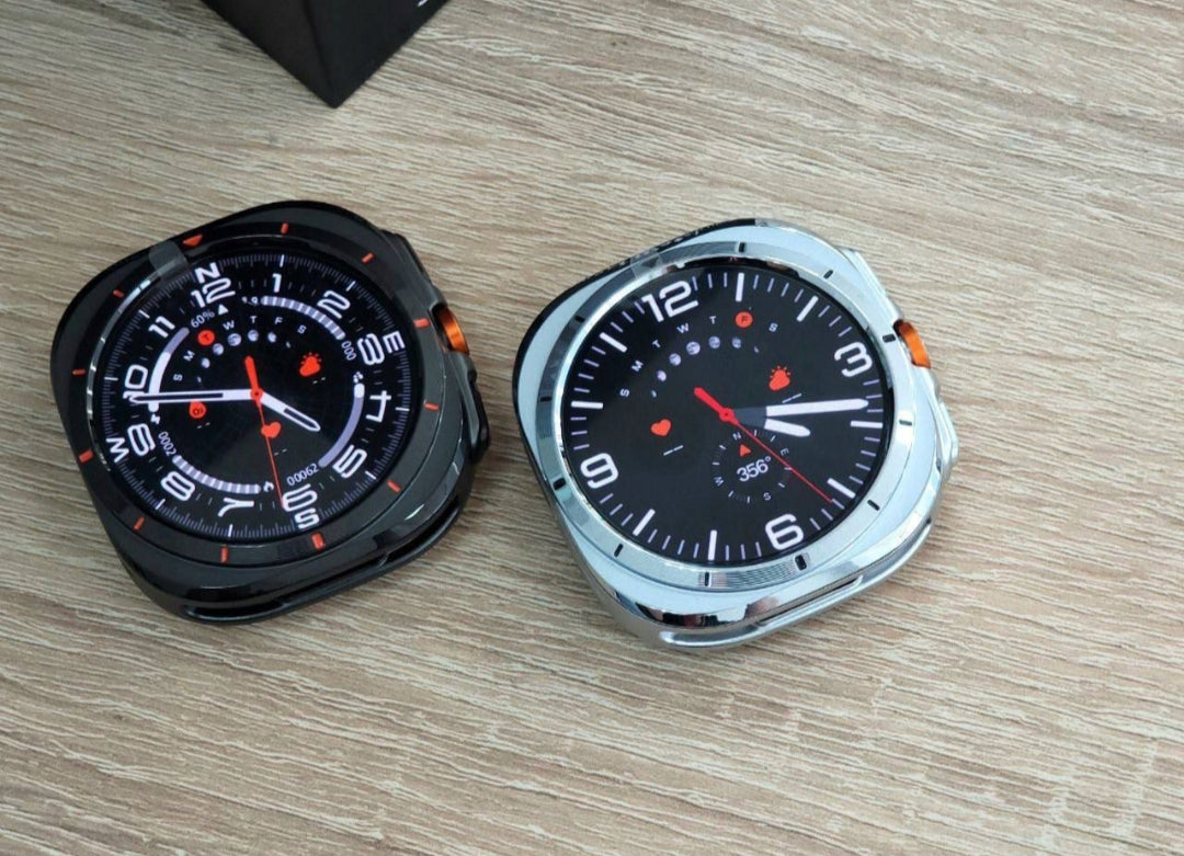 Chytré hodinky 777  Ultra s AMOLED displejem – černé, Bluetooth hovory, 2 řemínky