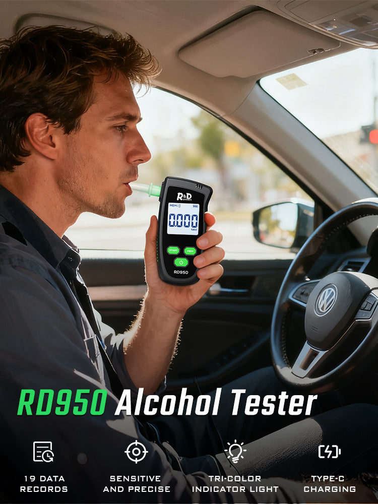 Digitální alkohol tester profesionální tester střízlivosti USB