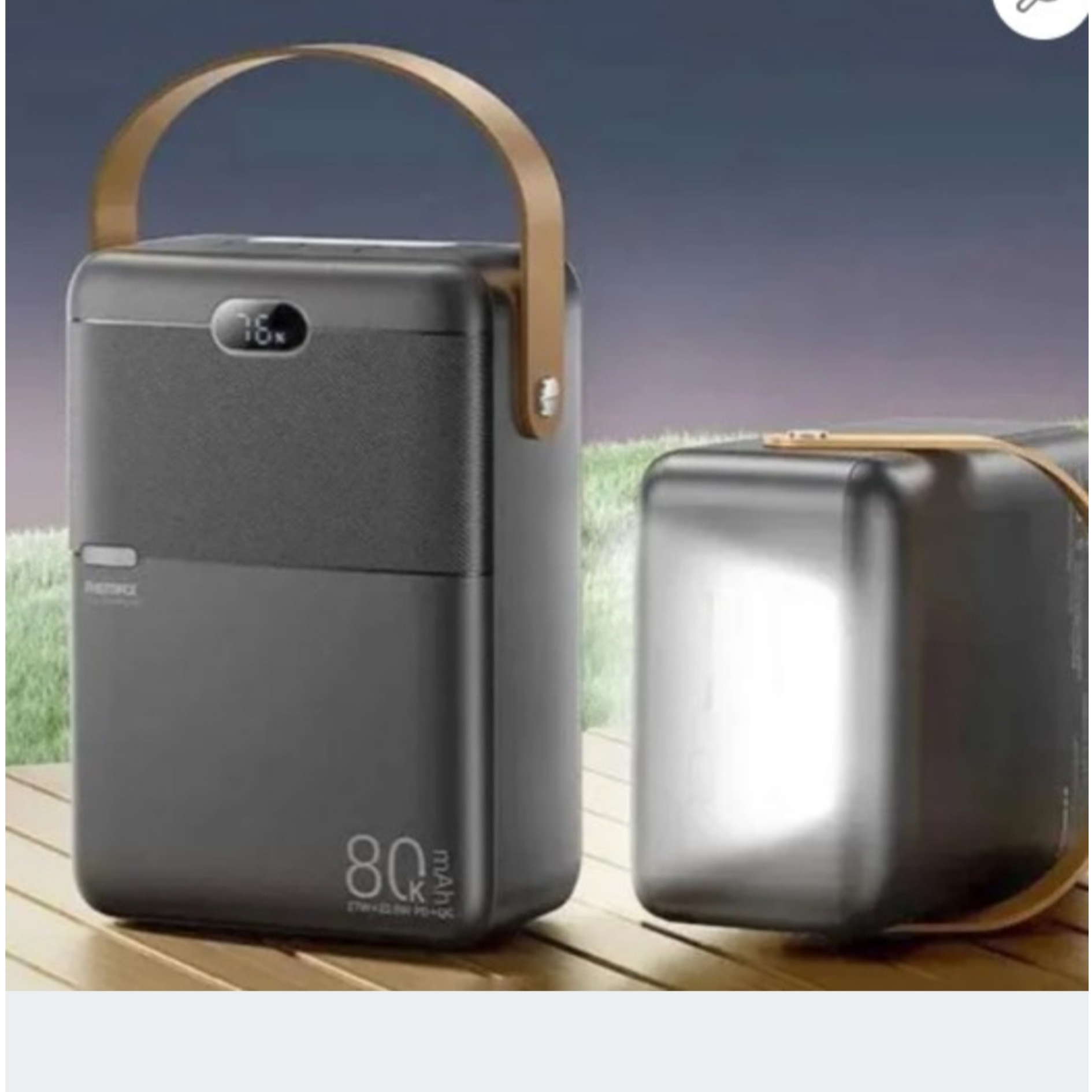 Externí power banka Remax RPP-118 – černá, 80 000 mAh, rychlé nabíjení PD/QC