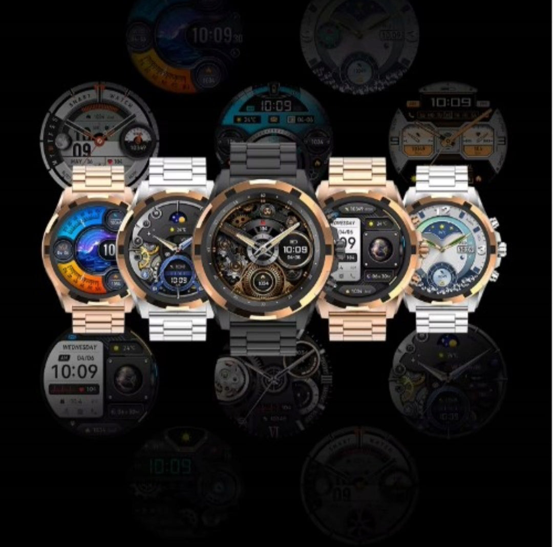 Chytré hodinky  Black  AMOLED – Luxusní business smartwatch