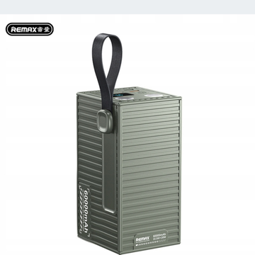 REMAX Powerbanka 60 000 mAh – Výkonná externí baterie 22,5W, USB-C, LED (Zelená)