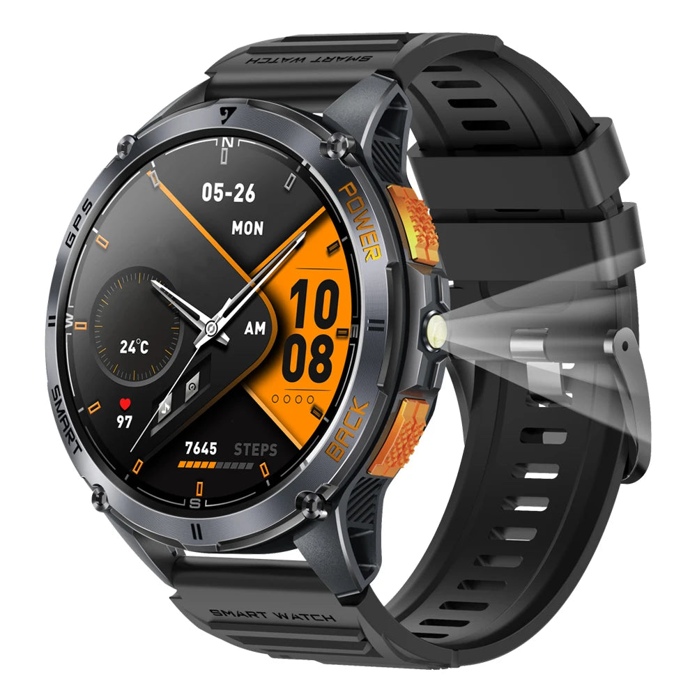 Chytré hodinky GPS RUNNER – AMOLED / Svítilna / Baterie 530 mAh 10 dni