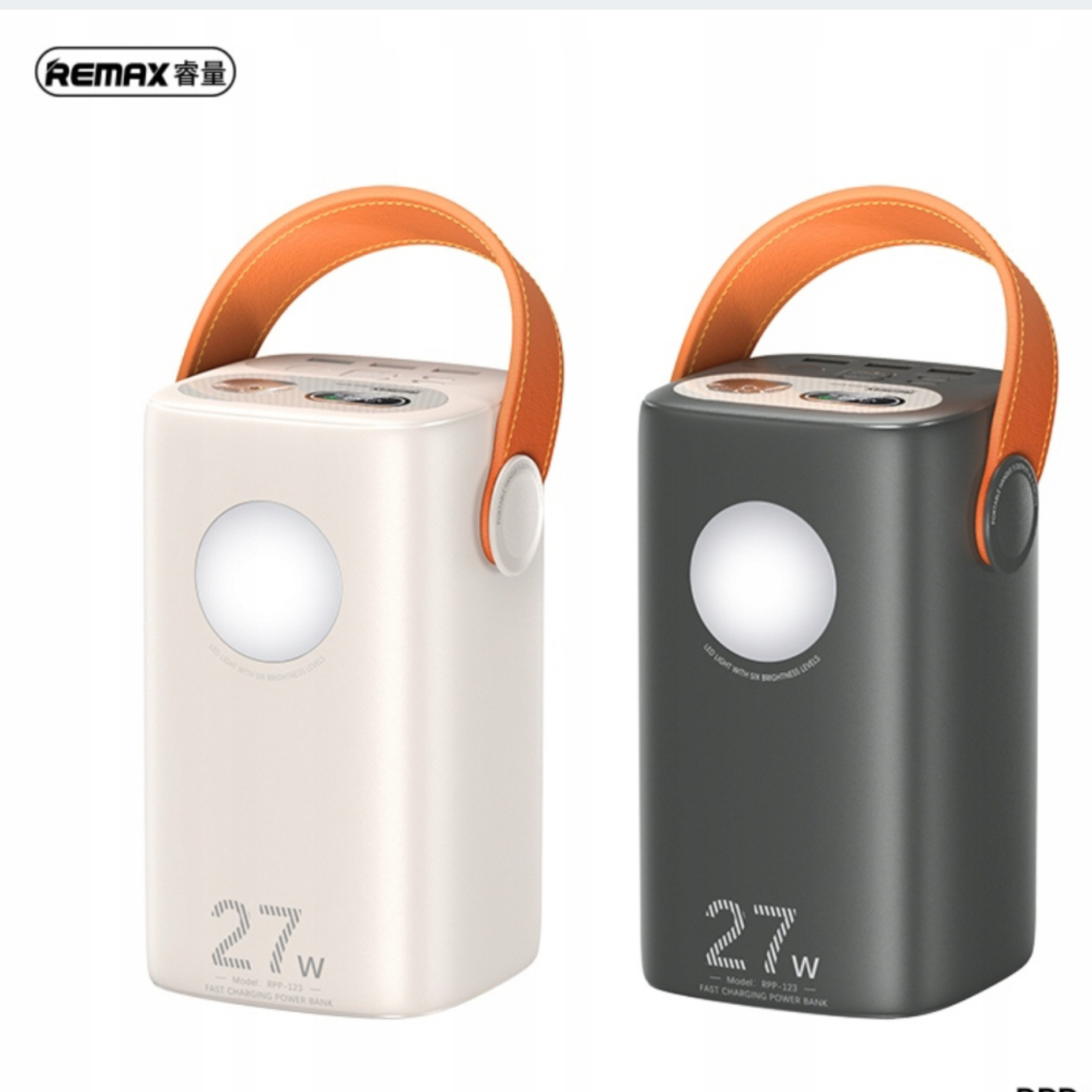 REMAX Gutitan 60 000 mAh Powerbanka – Super rychlé nabíjení PD/QC, 2× LED, Béžová