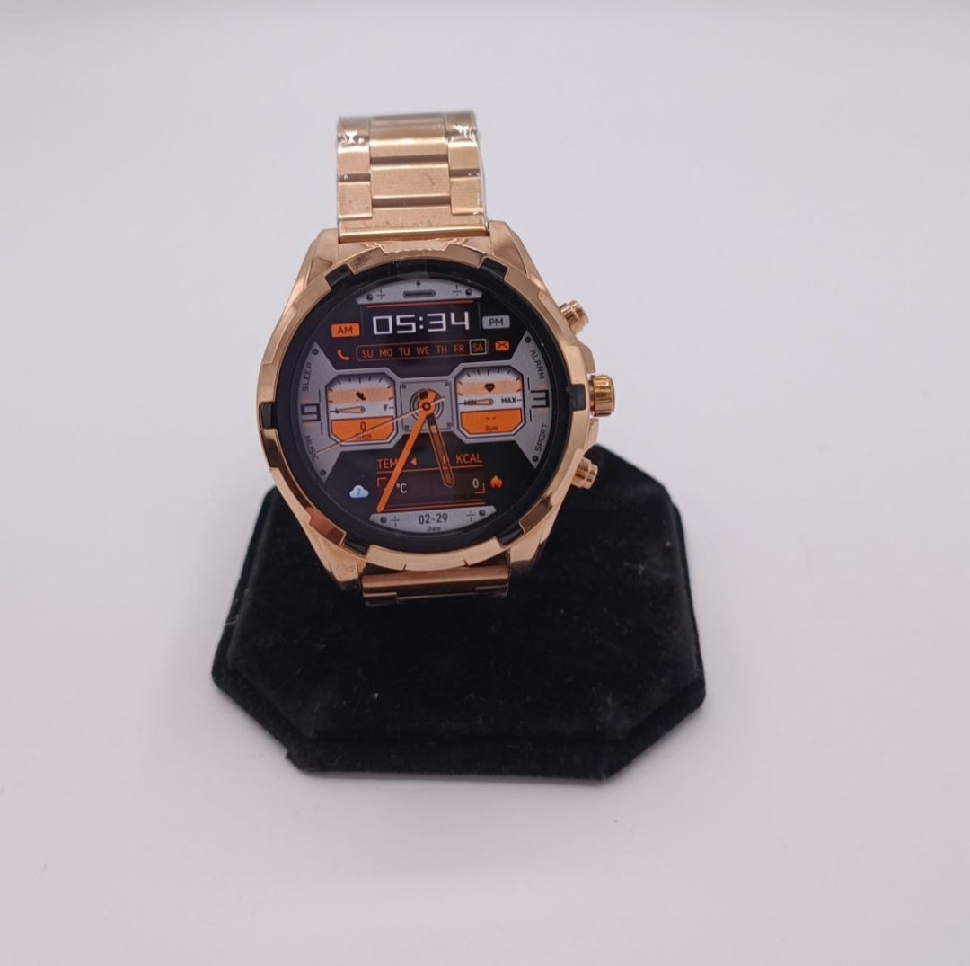 Chytré hodinky  Gold AMOLED – Luxusní business smartwatch